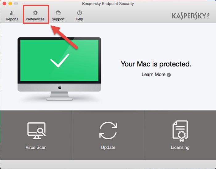 Kav for endpoint security for mac